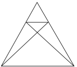 Flere trekanter i en stor trekant